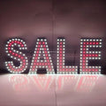 EPL SALE Red, LED 2G Blinking Sign, Eye-Catching, Super Bright, 8"x22", Remote, Business decor, Storefront display, Restaurant signage