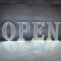 EPL OPEN Blue, LED 3G Sparkling Sign, Eye-catching, Super Bright, 10"x30", Remote, Business decor, Storefront display, Restaurant signage