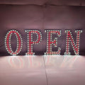 EPL OPEN Red, LED 3G Sparkling Sign, Eye-catching, Super Bright, 10"x30", Remote, Business decor, Storefront display, Restaurant signage