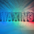 EPL WAXING RGBW, Led 4G Full-color changes sign, Eye-catching sign, Super Bright, 7"x28", Remote, Beauty Salon, Spa, Professional, Decor