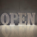 EPL OPEN Warm white, LED 3G Sparkling Sign, Eye-catching, Super Bright, 3Size Remote, Business decor, Storefront display, Restaurant signage