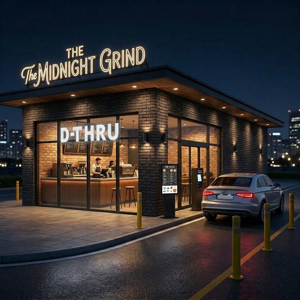 EPL Drive Through White, LED 2G Blinking Sign, Eye-catching sign, Super Bright, 7"x28", Remote Control & Business decor, Storefront display