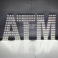 EPL ATM White, LED 3G Sparkling sign, Eye-catching, Super Bright, 7"x15", Remote Control & Business decor, Storefront display, signage