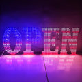 EPL OPEN Us Flag, LED 3G Sparkling Sign, Eye-catching Sign, Super Bright, 2 Size, Remote Control, Business decor, Storefront display