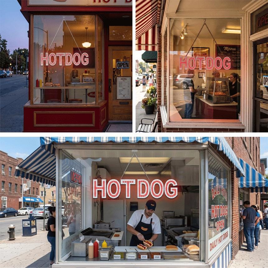 EPL HOTDOG Red, Led 2G Blinking Sign, eye-catching sign, Super Bright, 7"x30", Restaurant, Food Truck, Diner, Fast Cafe, Storefront Light