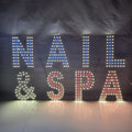 EPL NAIL&SPA Blue/Red, Led 1G On-Off Sign, Eye-Catching, Super Bright Business Decor, 14x24, Beauty Salon Business decor, Storefront display