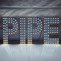 EPL PIPE Blue, LED 1G On-Off Sign, Eye-Catching Sign, Super Bright, 7"x20", Steady Illumination & Easy Installation Business Window Display
