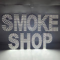 EPL SMOKE SHOP White, Led 3G Sparkling Sign, Eye-catching Sign, Super Bright, 15"x24" & 20"x30", Remote, Business decor, Storefront display
